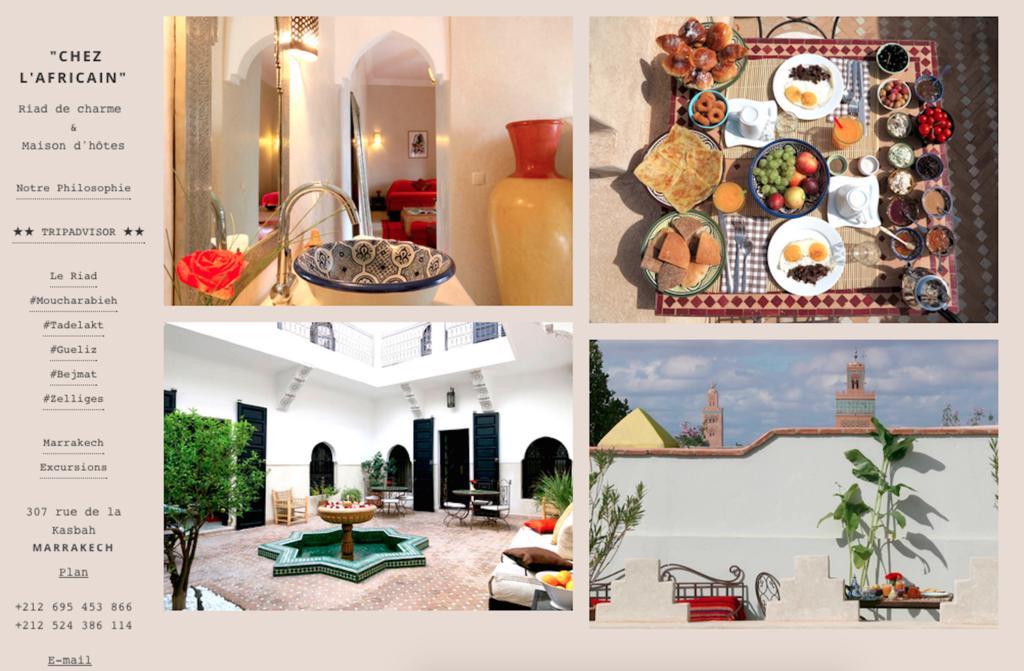 Riad Chez L'Africain Марракеш Экстерьер фото